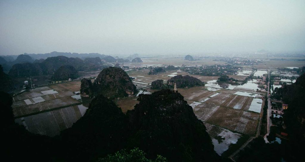 sunset near Hang Mua 