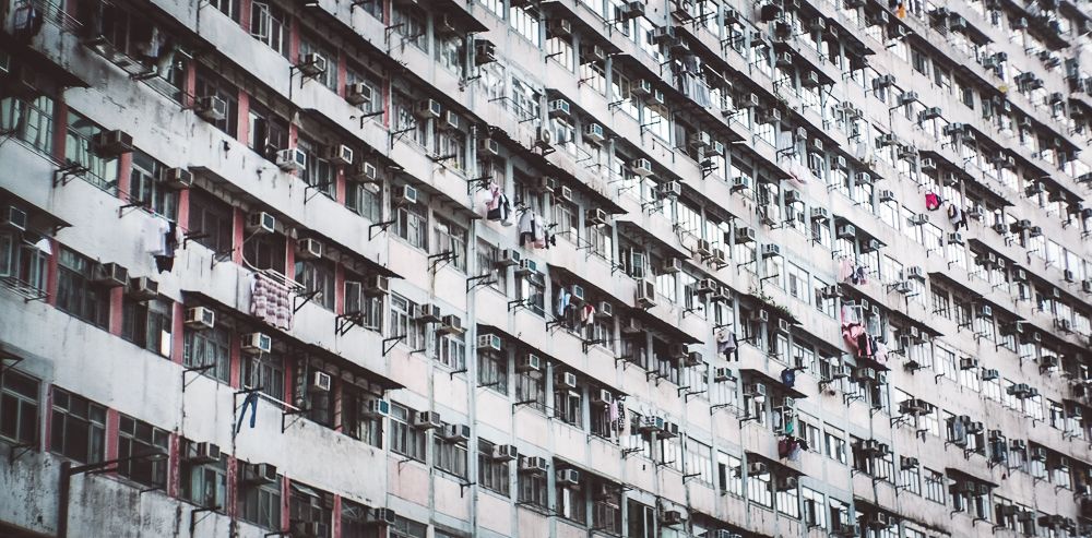 Typical flats in Hong Kong